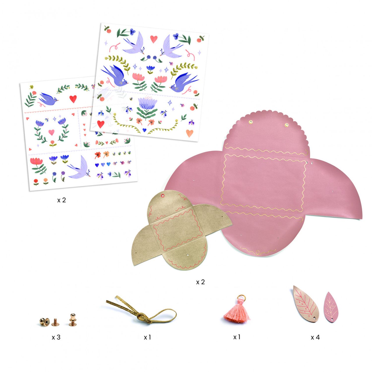 Set DIY Djeco, Poseta si portmoneu fotografia produsului View 3 L