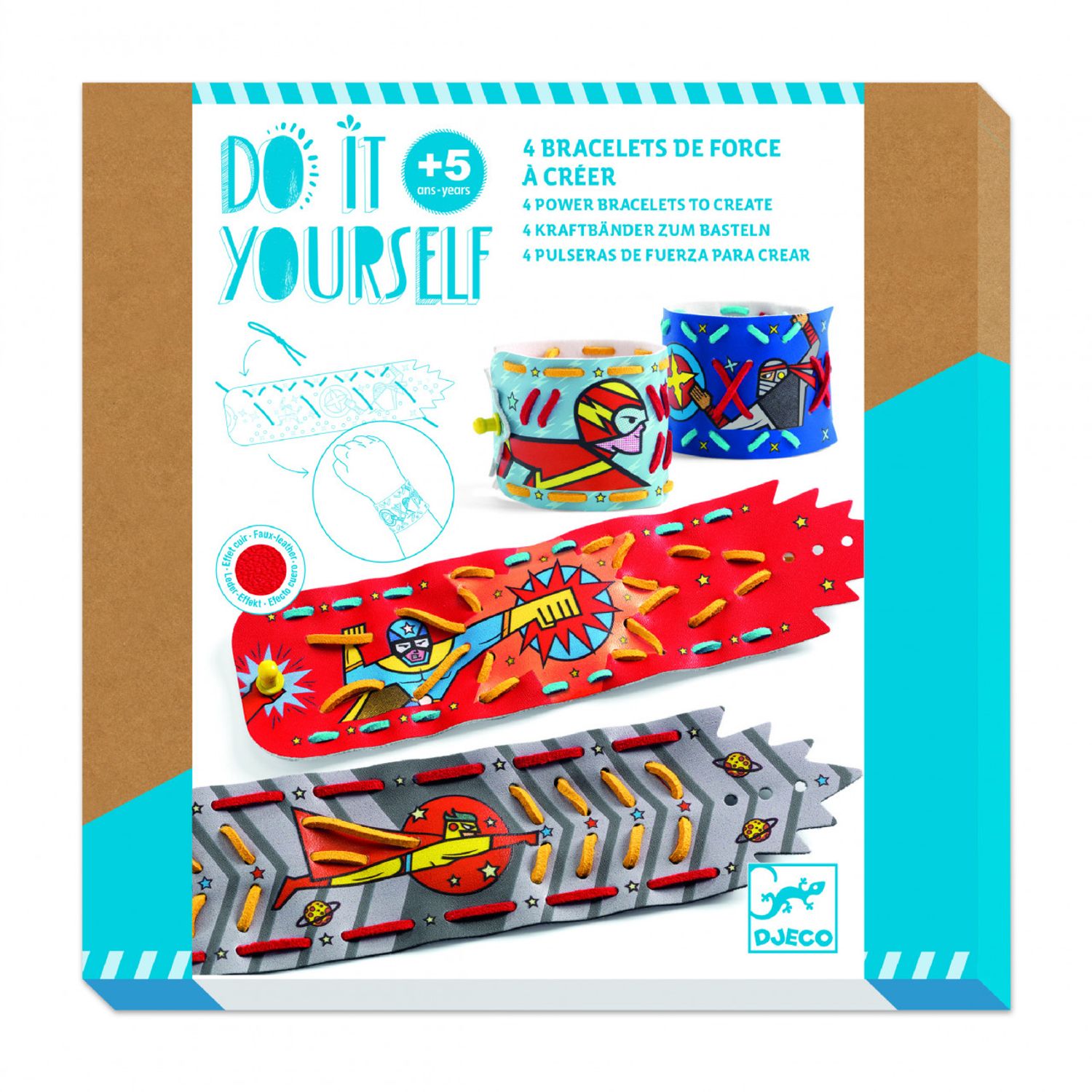 Set DIY Djeco, Bratari cu super puteri fotografia produsului