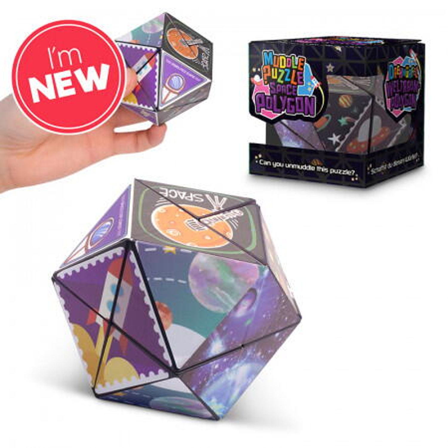 Puzzle 3D poligon - Spatiul fotografia produsului View 2 L