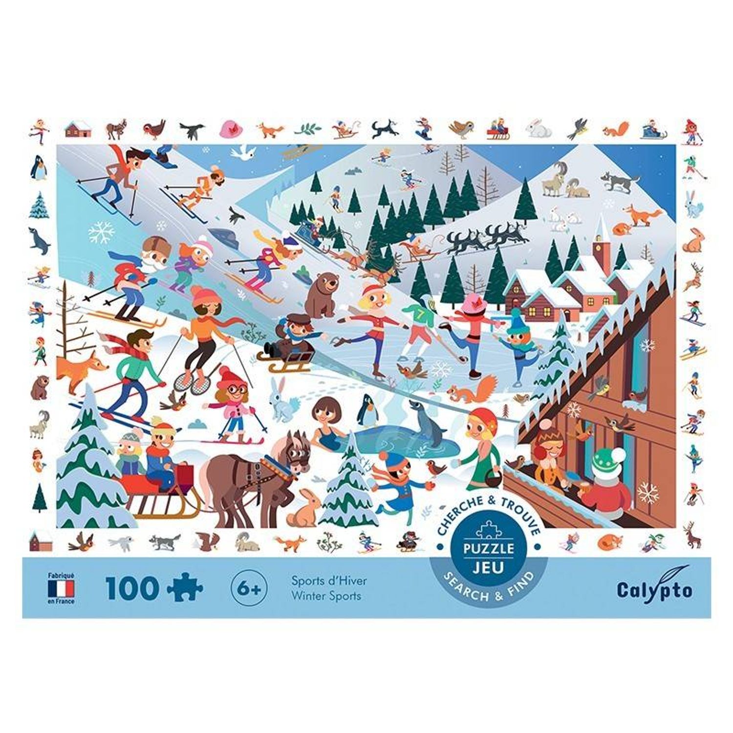 Puzzle La munte 100 Pcs fotografia produsului