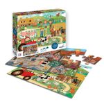 Puzzle Ferma si Oras 2x24 Pcs fotografia produsului View 3 S
