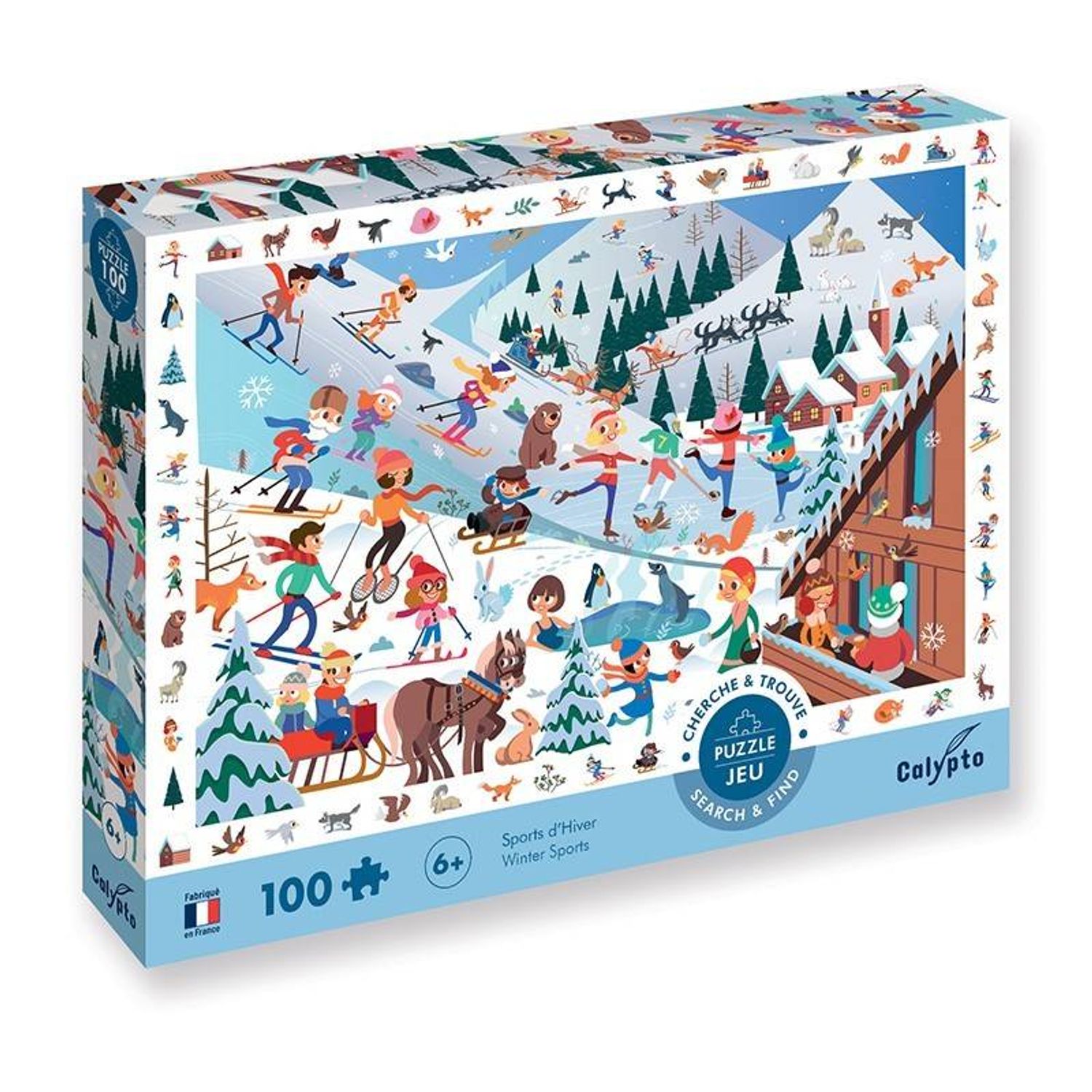 Puzzle La munte 100 Pcs fotografia produsului View 3 L