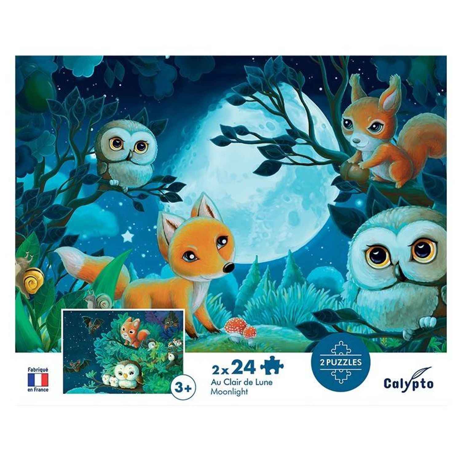 Puzzle Noaptea 2x24 pcs fotografia produsului View 2 L