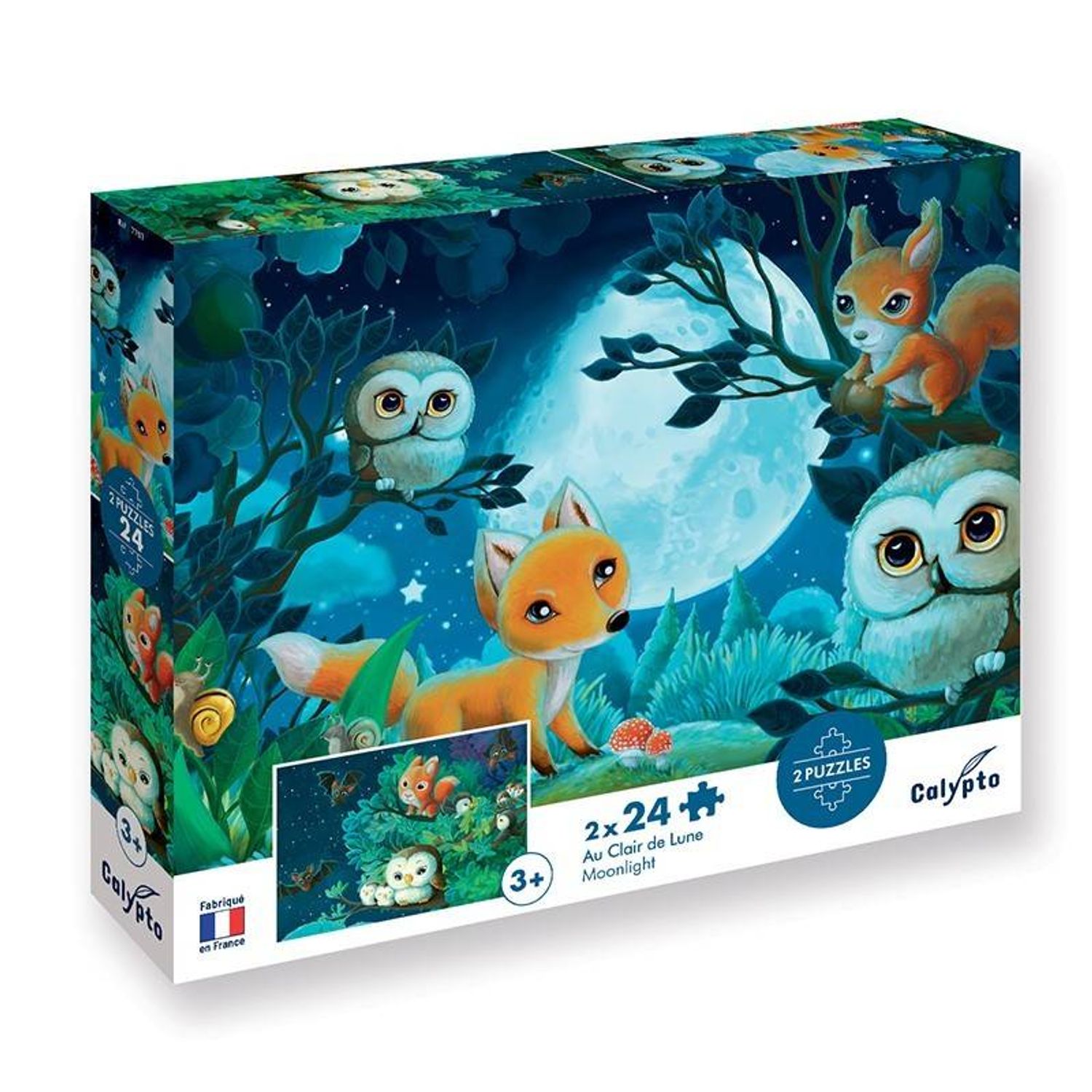 Puzzle Noaptea 2x24 pcs fotografia produsului View 4 L