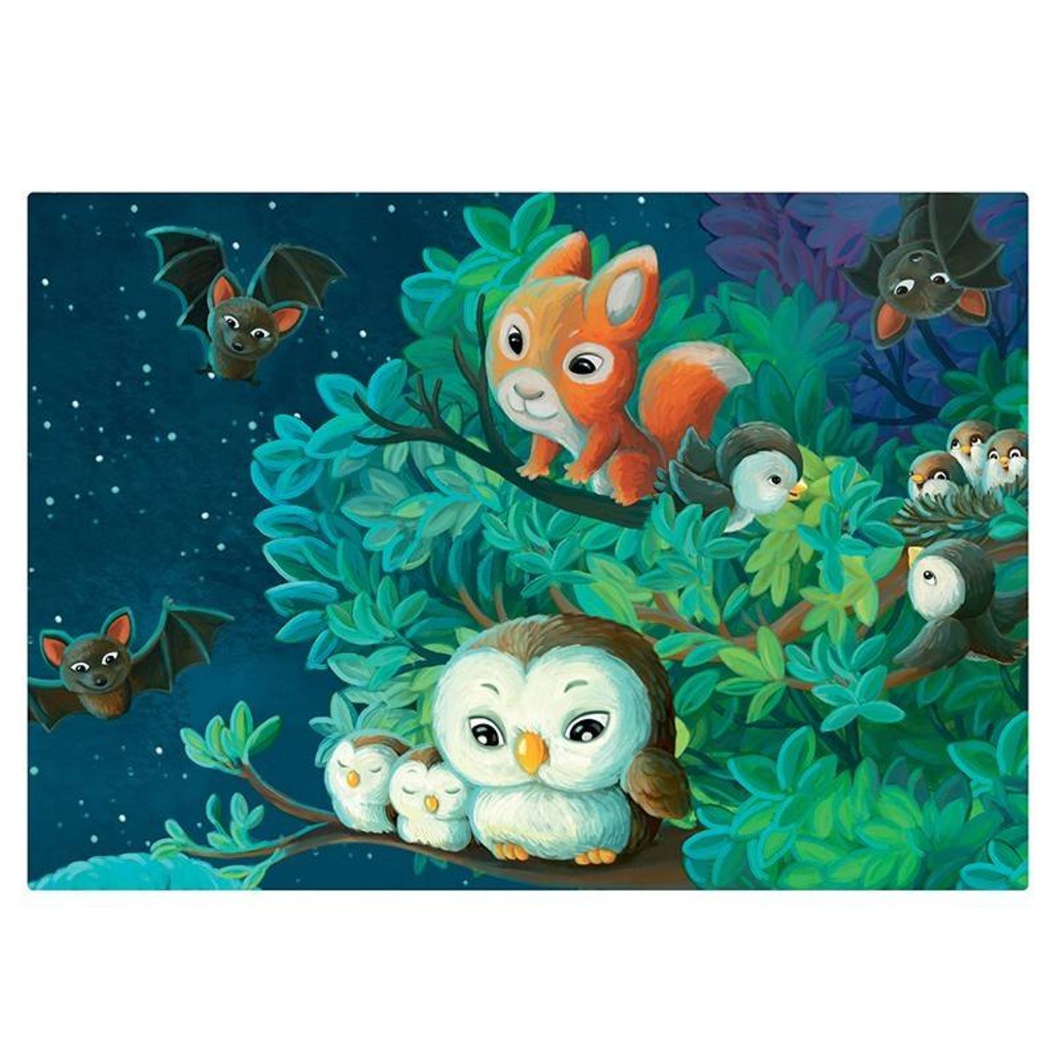 Puzzle Noaptea 2x24 pcs fotografia produsului