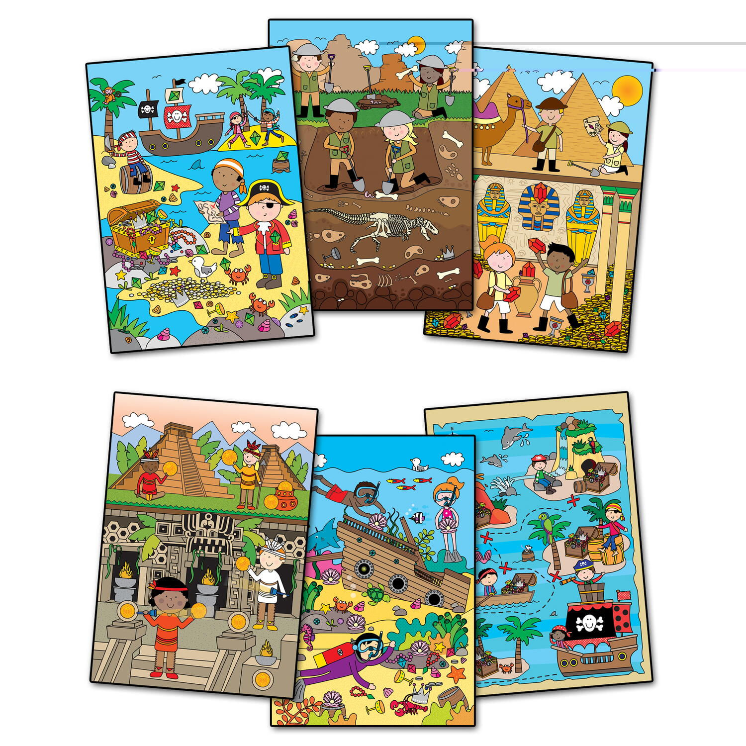 Water Magic: Carte de colorat Vanatoarea de comori fotografia produsului View 4 L