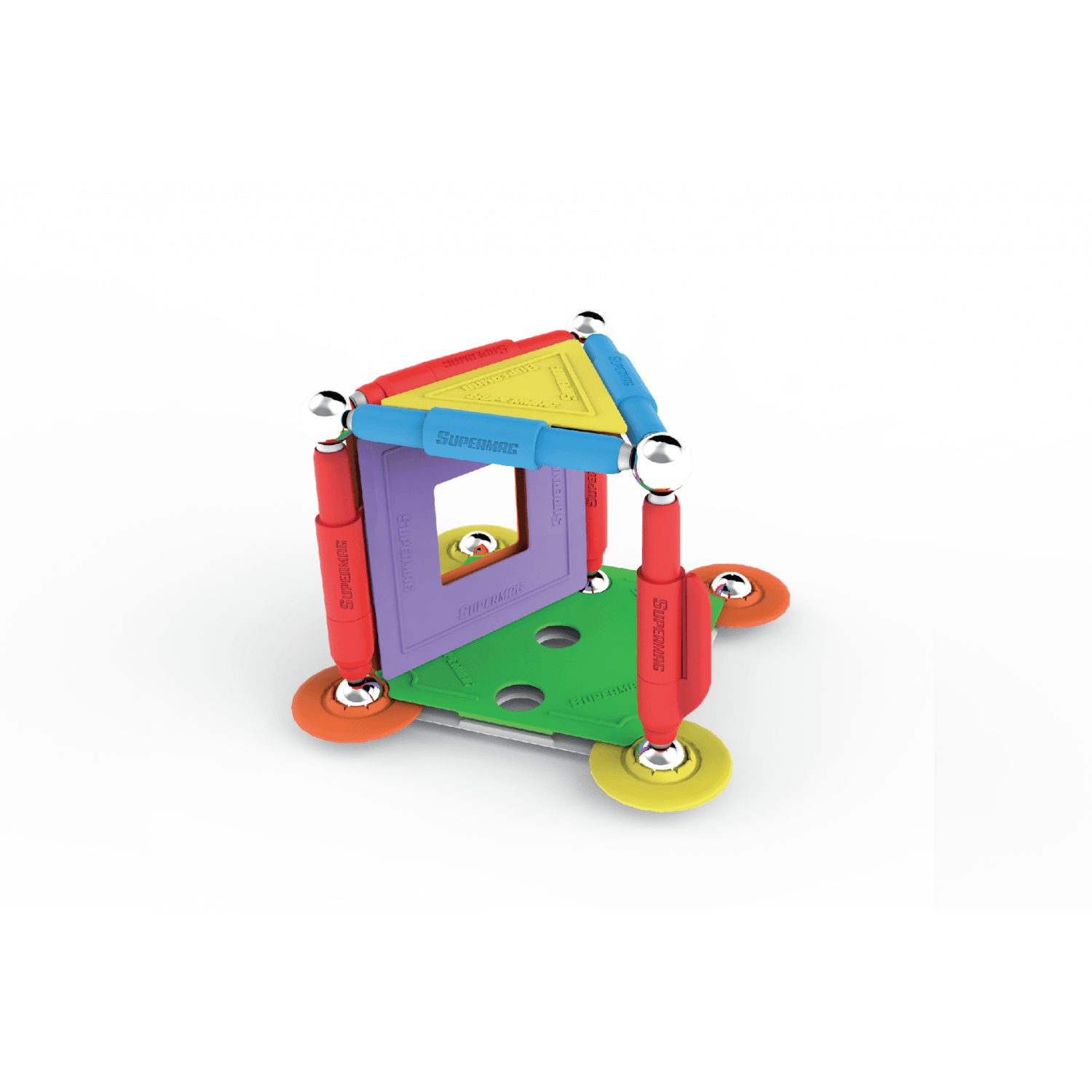 Set de constructie magnetic Supermag Projects House, 30 piese fotografia produsului View 6 L