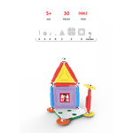 Set de constructie magnetic Supermag Projects House, 30 piese fotografia produsului View 2 S