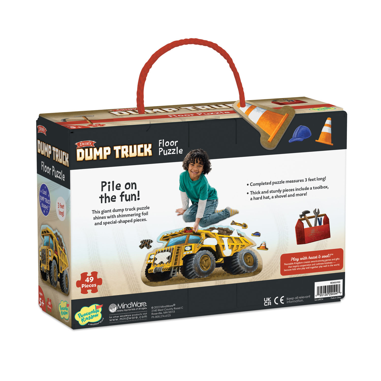 Puzzle de podea in forma de basculanta, Dump Truck Floor Puzzle fotografia produsului View 3 L