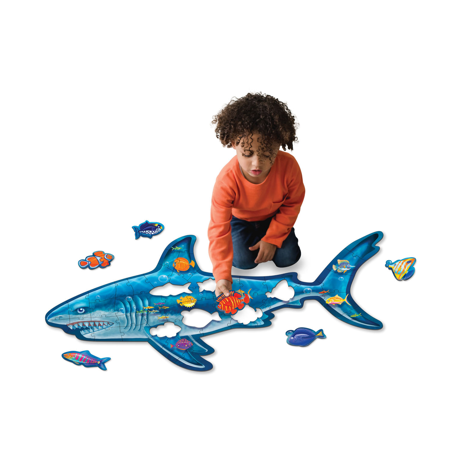 Puzzle de podea in forma rechin, Shark Floor Puzzle fotografia produsului View 3 L