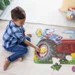 Puzzle de podea in forma de tractor, Shiny Tractor Floor Puzzle fotografia produsului View 4 S