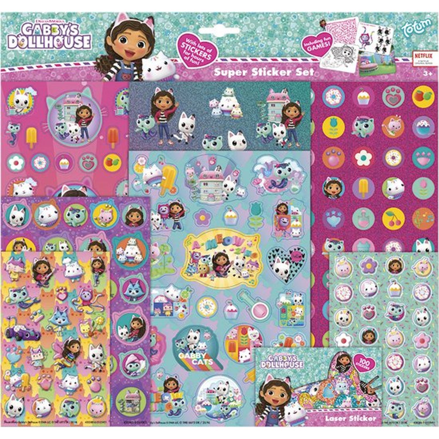 Super set abtibilduri Gabby s Dollhouse fotografia produsului