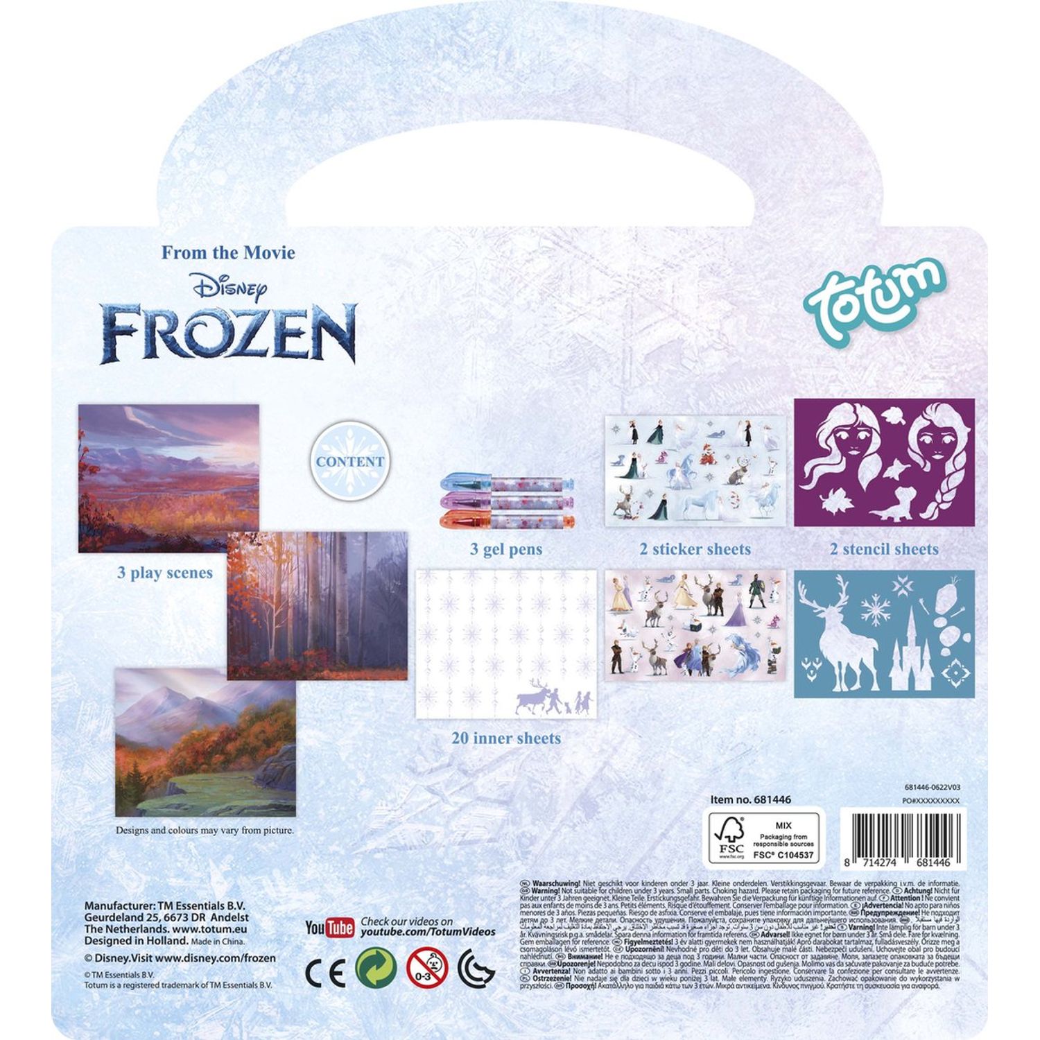 Carte de activitati si pixuri - Frozen fotografia produsului View 4 L