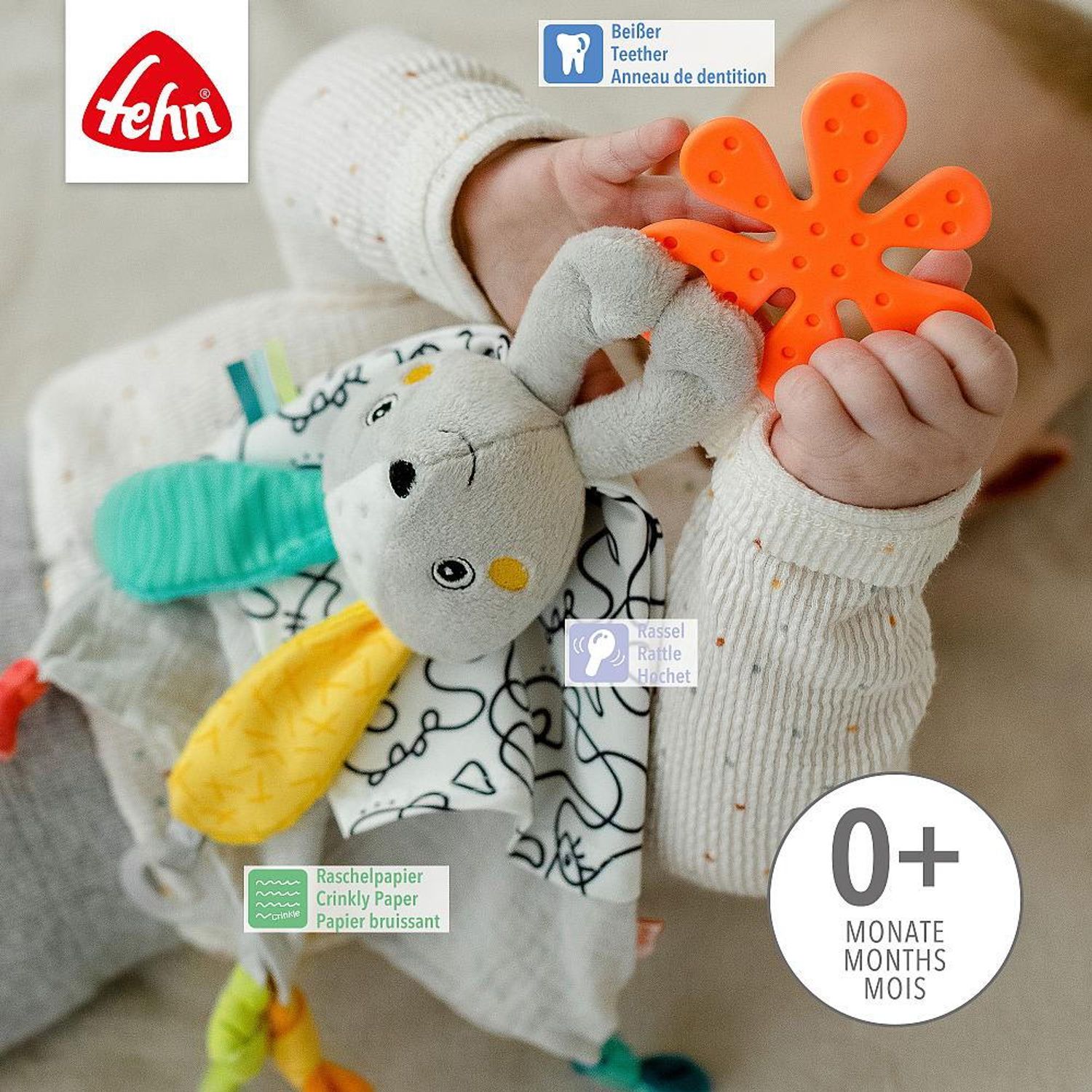 Jucarie doudou - Iepuras dragalas fotografia produsului View 4 L