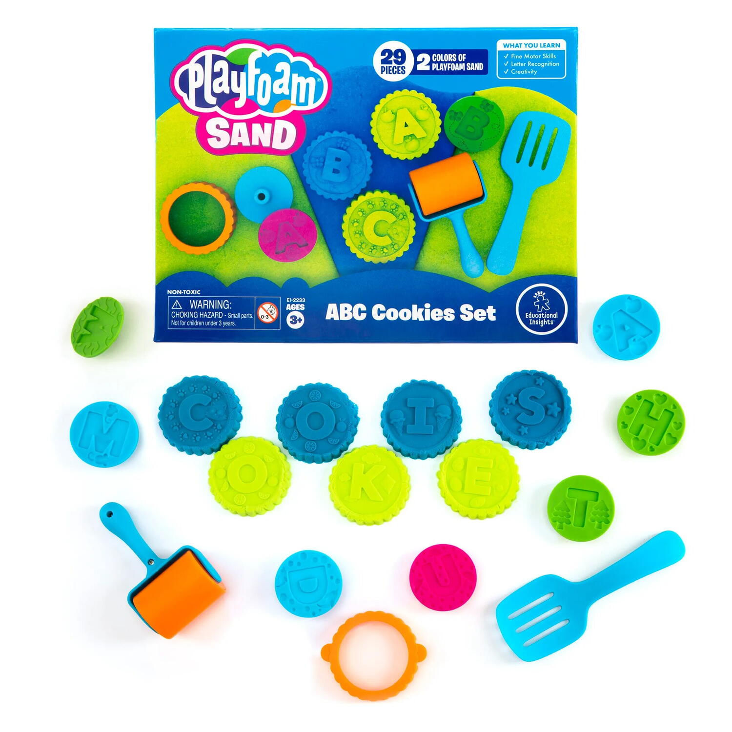 Set nisip kinetic prajiturele ABC - Playfoam fotografia produsului View 2 L