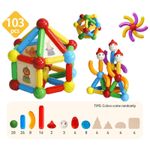 Set de constructie magnetic - STICK (103 piese) fotografia produsului View 3 S