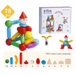 Set de constructie magnetic - STICK (78 piese) fotografia produsului View 3 S