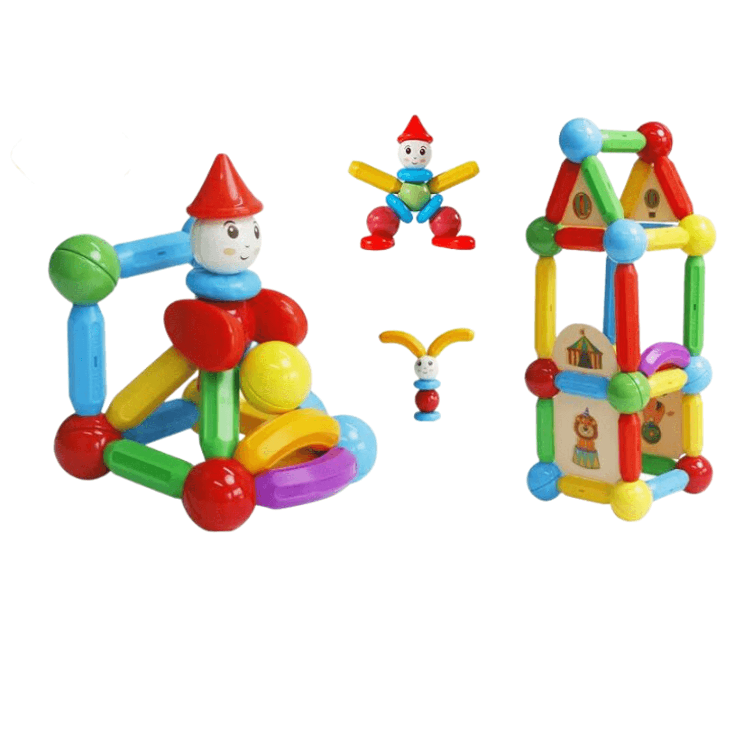 Set de constructie magnetic - STICK (78 piese) fotografia produsului View 4 L