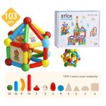 Set de constructie magnetic - STICK (103 piese) fotografia produsului View 4 S