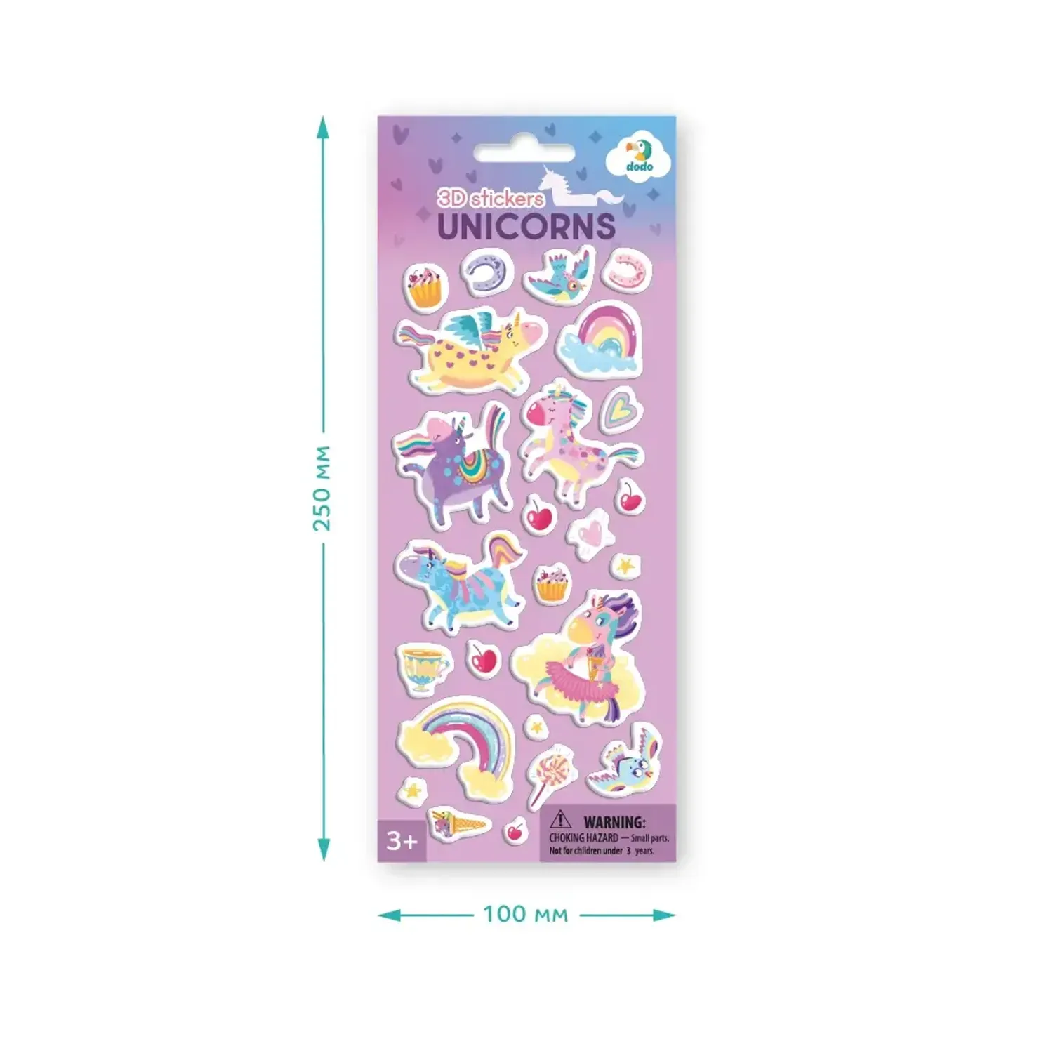 Set abtibilduri 3D - Unicorni fotografia produsului View 2 L