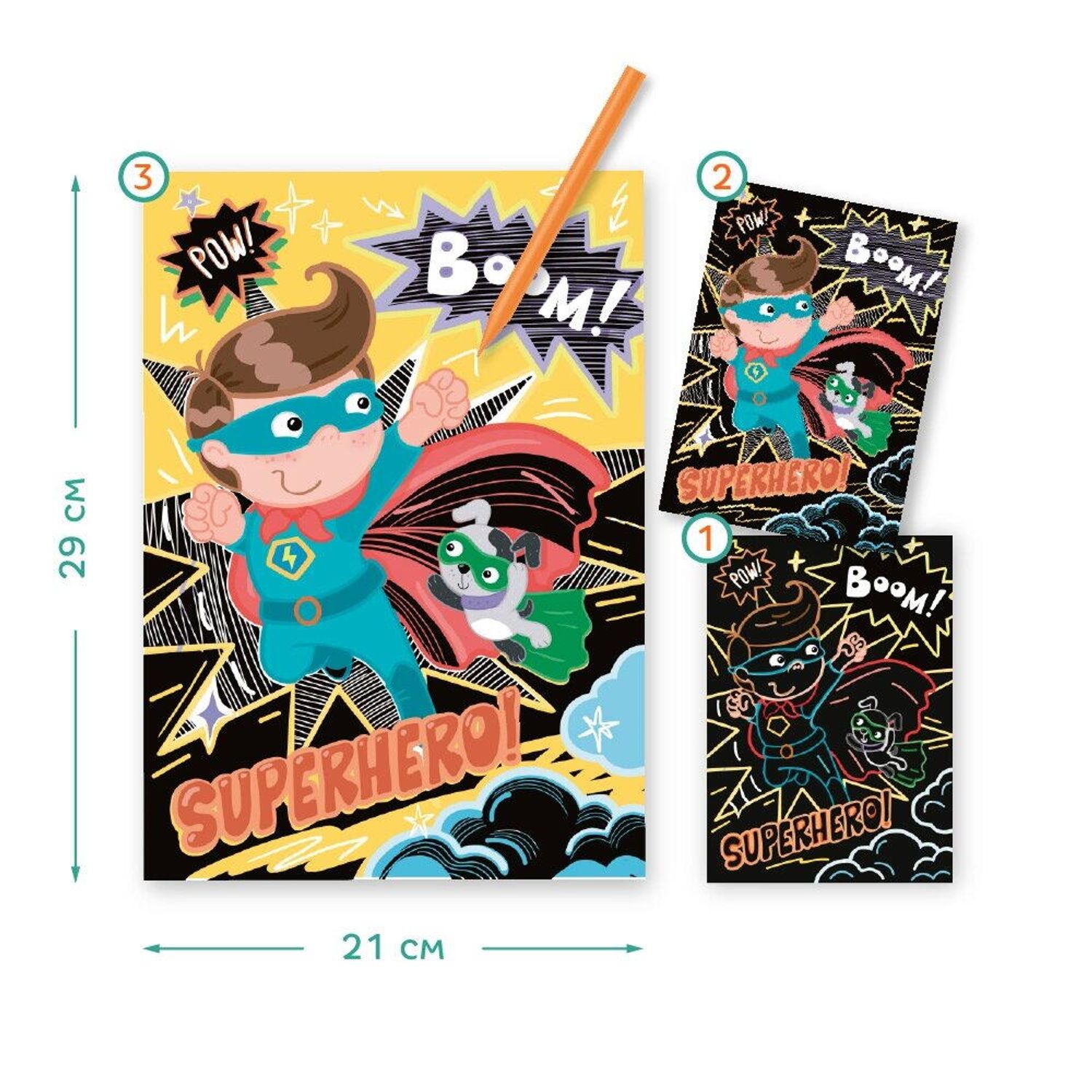 Set creativ de razuit - Supererou fotografia produsului View 2 L