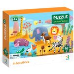 Puzzle - Minunatele animalute din Africa ( 60 piese) fotografia produsului