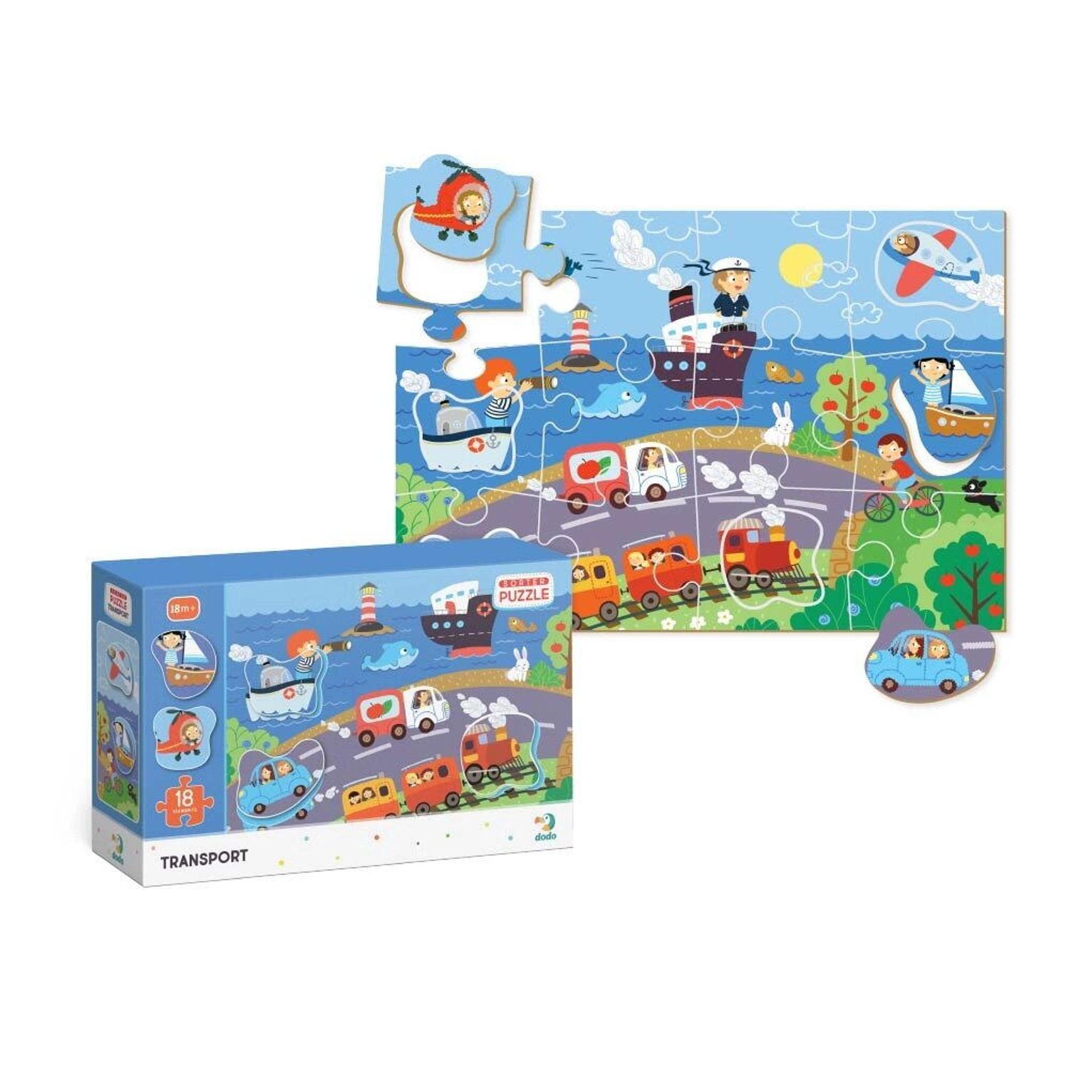 Puzzle - Descoperim vehiculele (18 piese) fotografia produsului View 3 L