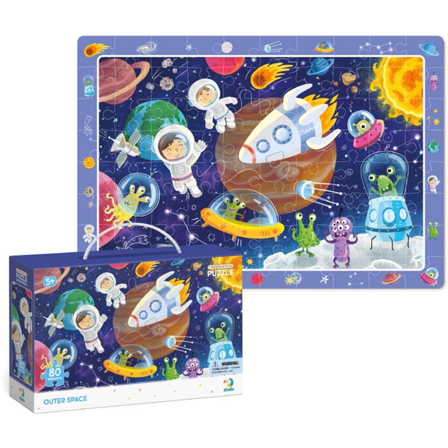 Puzzle - Spatiul cosmic ( 80 piese) fotografia produsului View 2 L