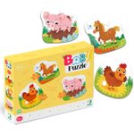 Puzzle 3 in 1 - O zi la ferma (2,3,4 piese) fotografia produsului View 3 S