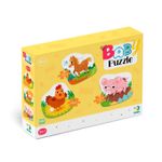 Puzzle 3 in 1 - O zi la ferma (2,3,4 piese) fotografia produsului