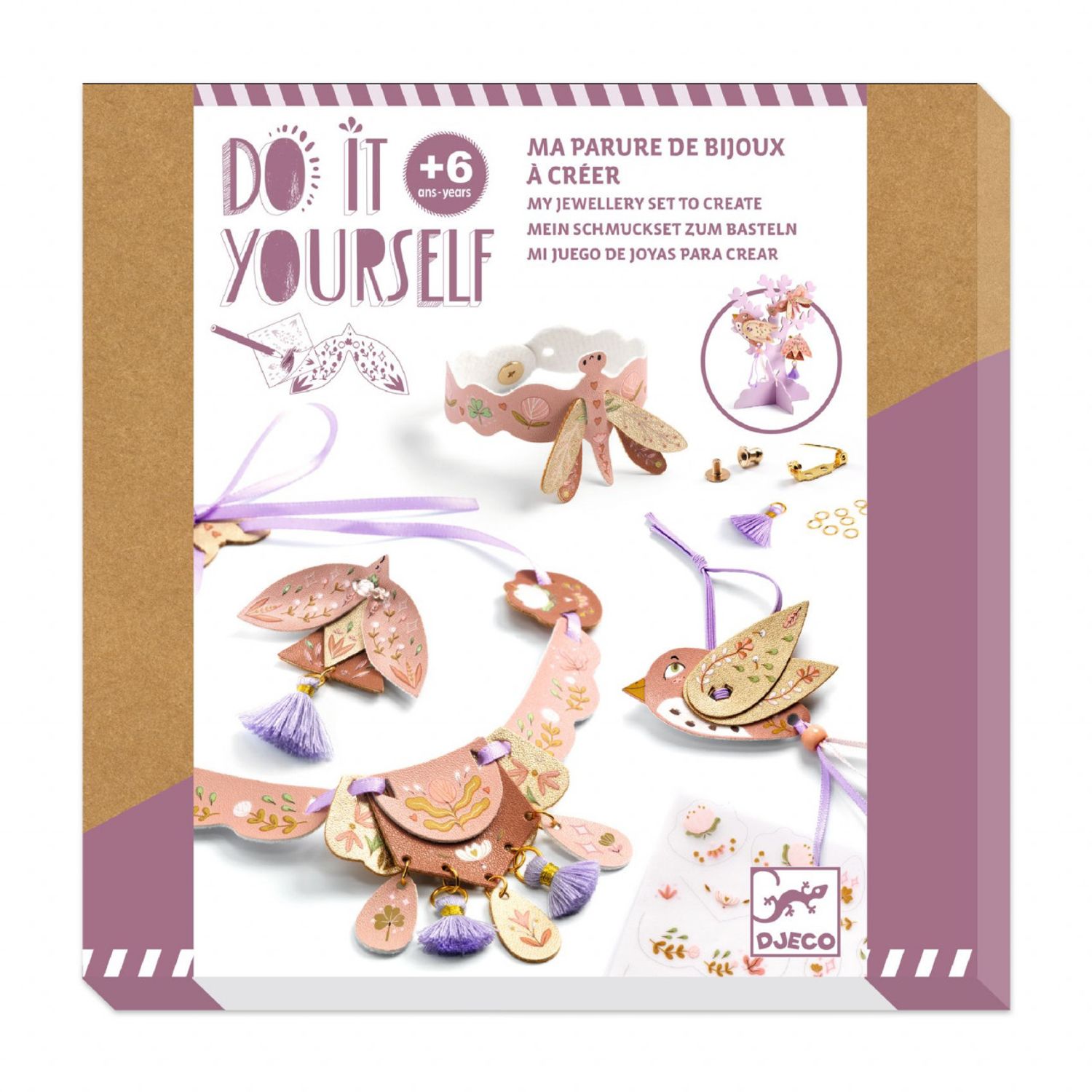 Set DIY bijuterii Miss Rosefinch, Djeco fotografia produsului