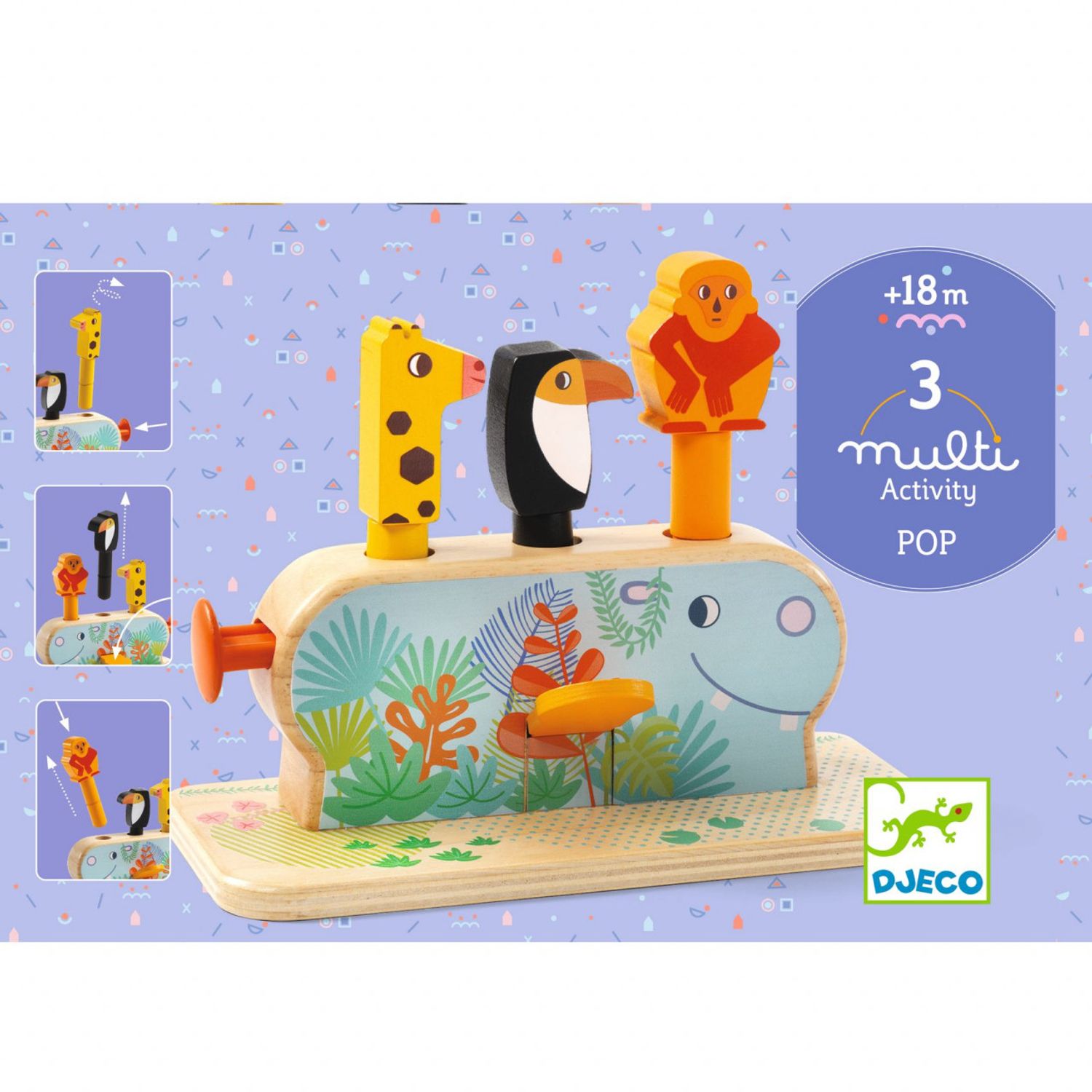 Jucarie pop-up multi activity, Djeco fotografia produsului View 4 L