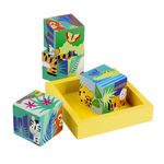 Cuburi cu animale din jungla, Orange Tree Toys fotografia produsului View 3 S