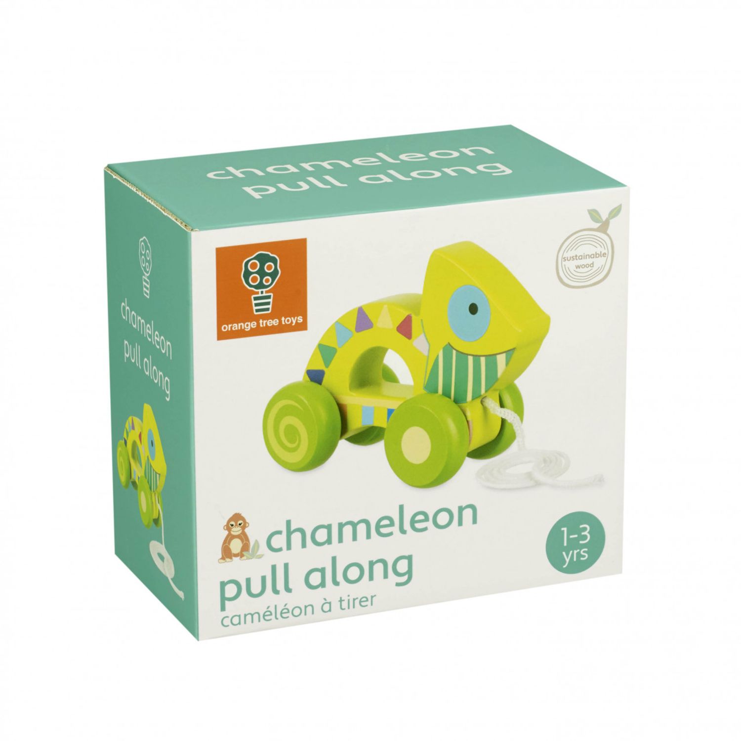 Jucarie de tras cameleon, Orange Tree Toys fotografia produsului