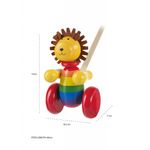 Jucarie de impins leu, Orange Tree Toys fotografia produsului View 4 S