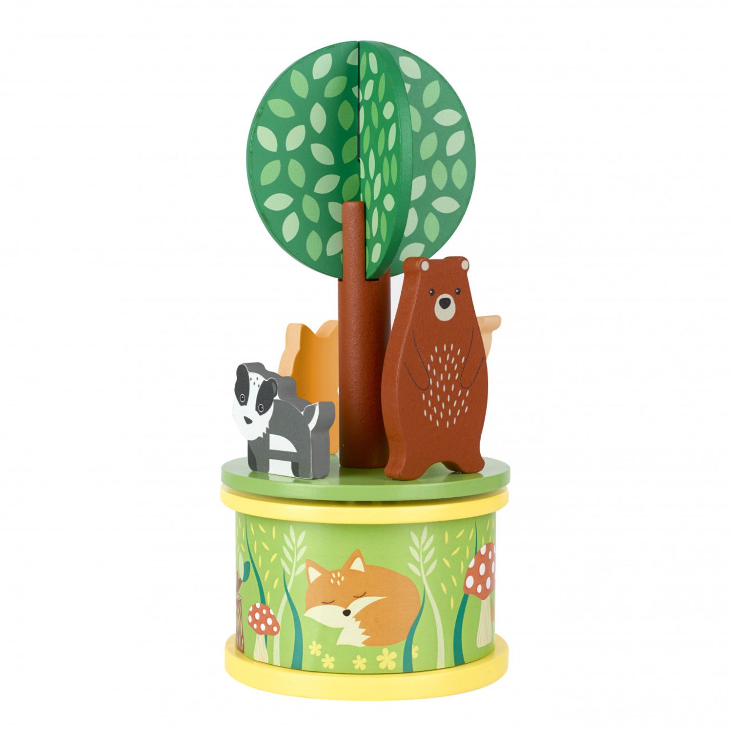 Carusel muzical cu animale de padure, Orange Tree Toys fotografia produsului View 4 L