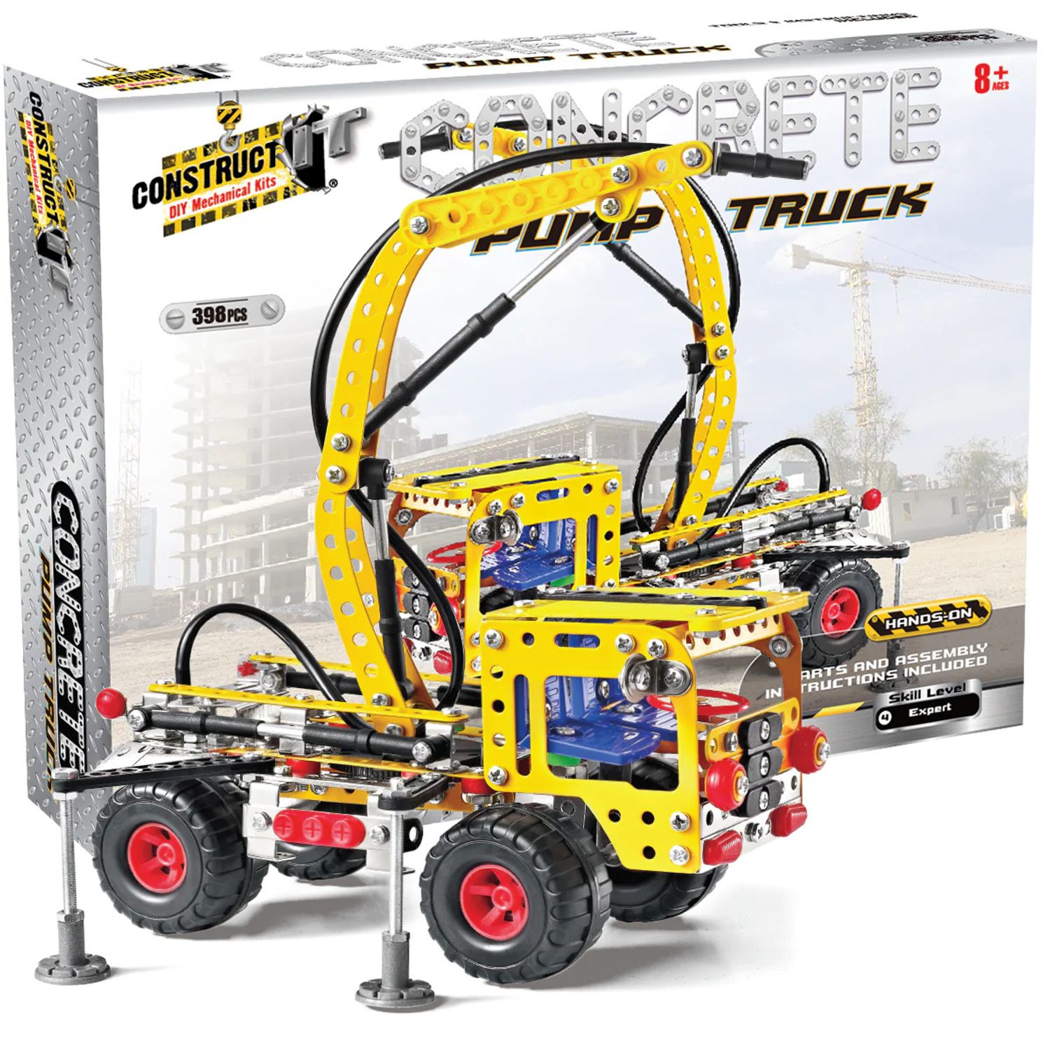 Kit STEM Camion cu pompa pentru turnat ciment, nivel avansat fotografia produsului View 3 L