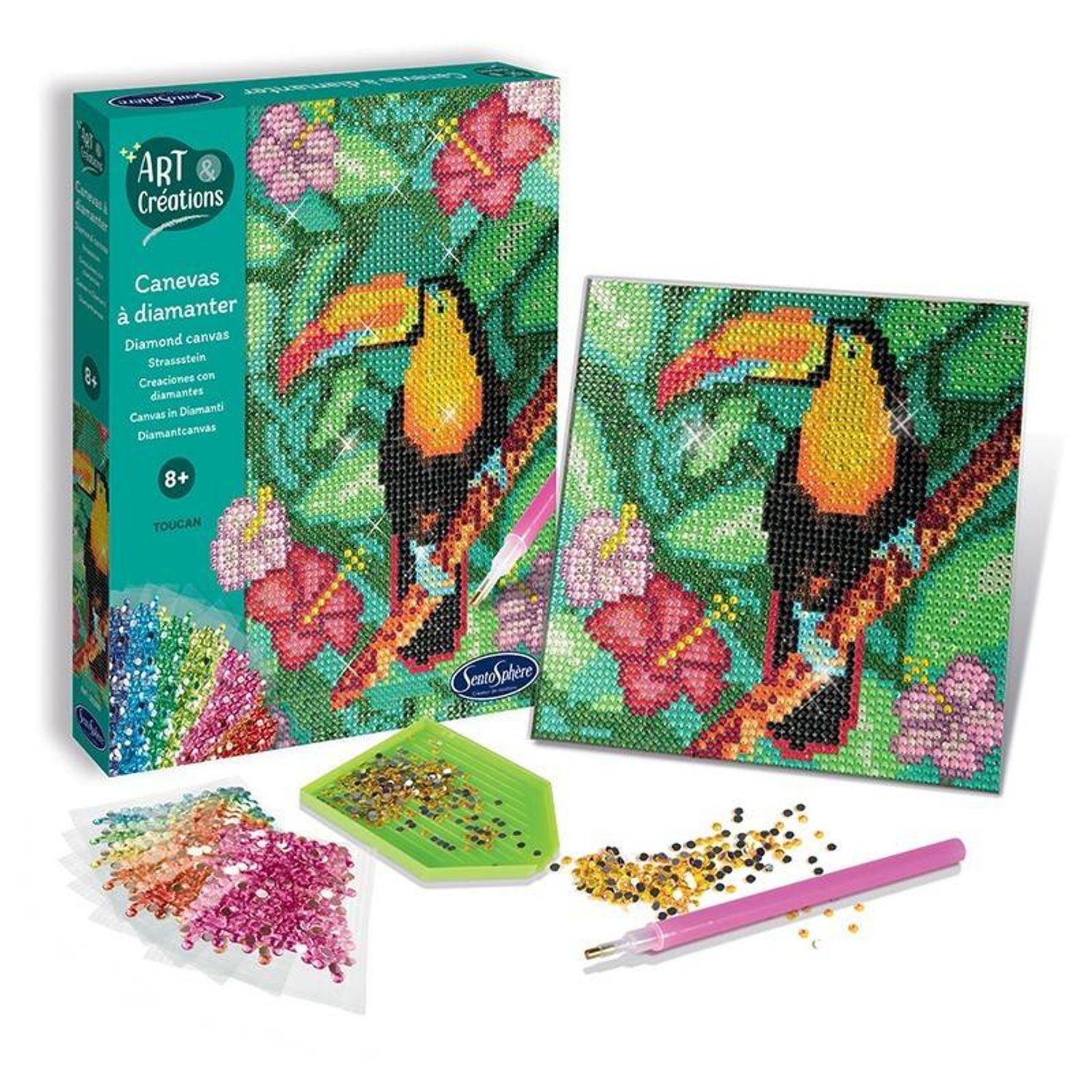 Kit Creativ Diamante Tucan fotografia produsului View 2 L