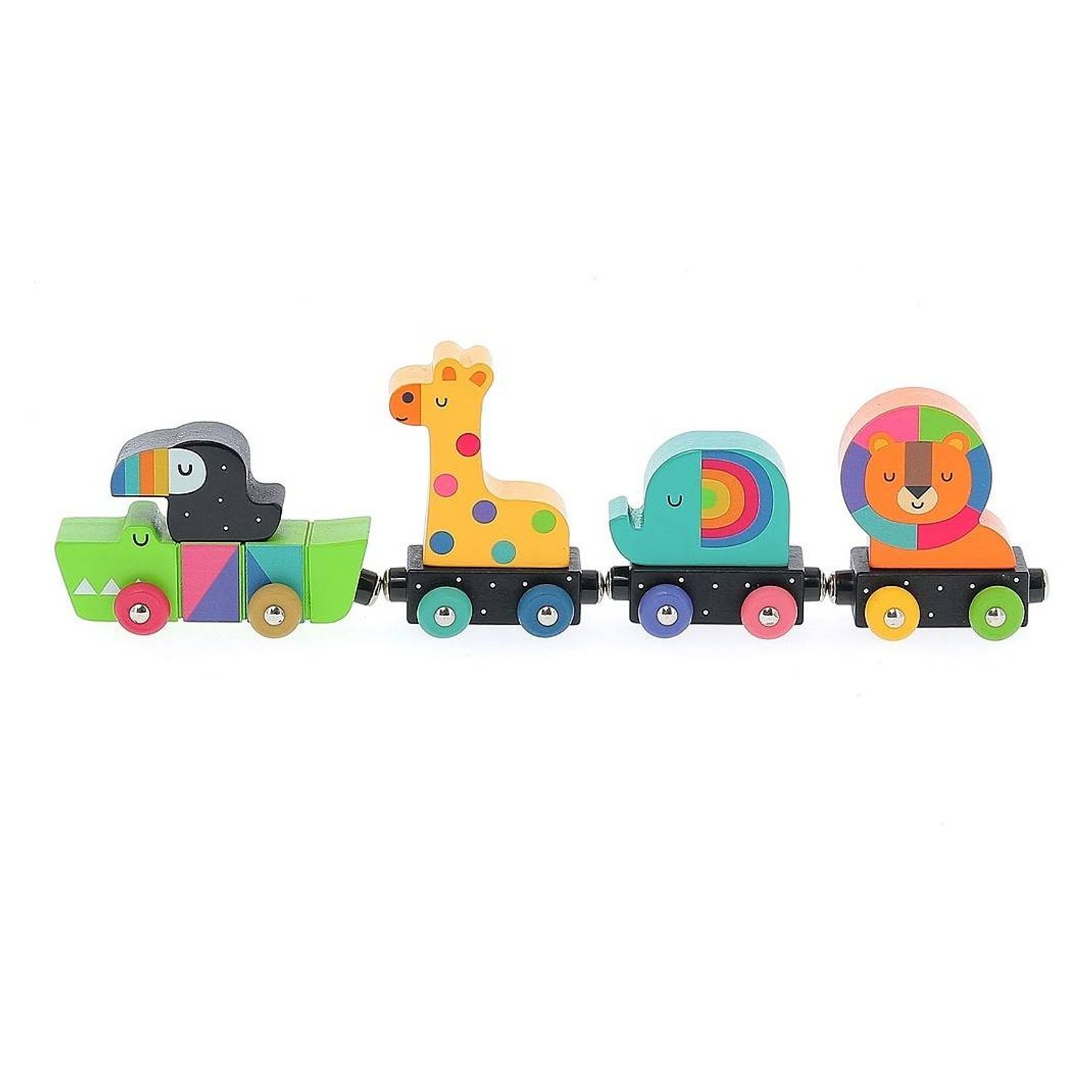 Tren cu animale curcubeu fotografia produsului View 2 L