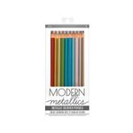 Creioane colorate metalice Modern - Set de 12 fotografia produsului