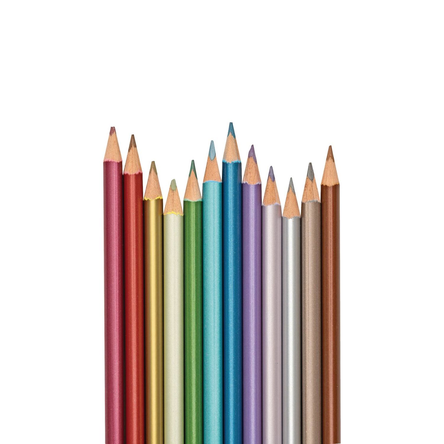 Creioane colorate metalice Modern - Set de 12 fotografia produsului View 3 L