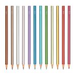 Creioane colorate metalice Modern - Set de 12 fotografia produsului View 4 S