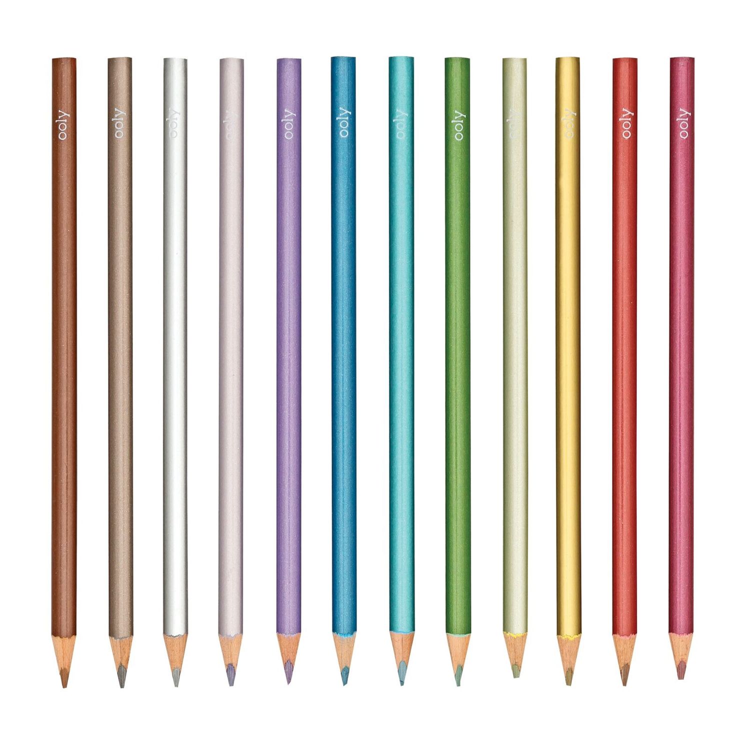 Creioane colorate metalice Modern - Set de 12 fotografia produsului View 4 L