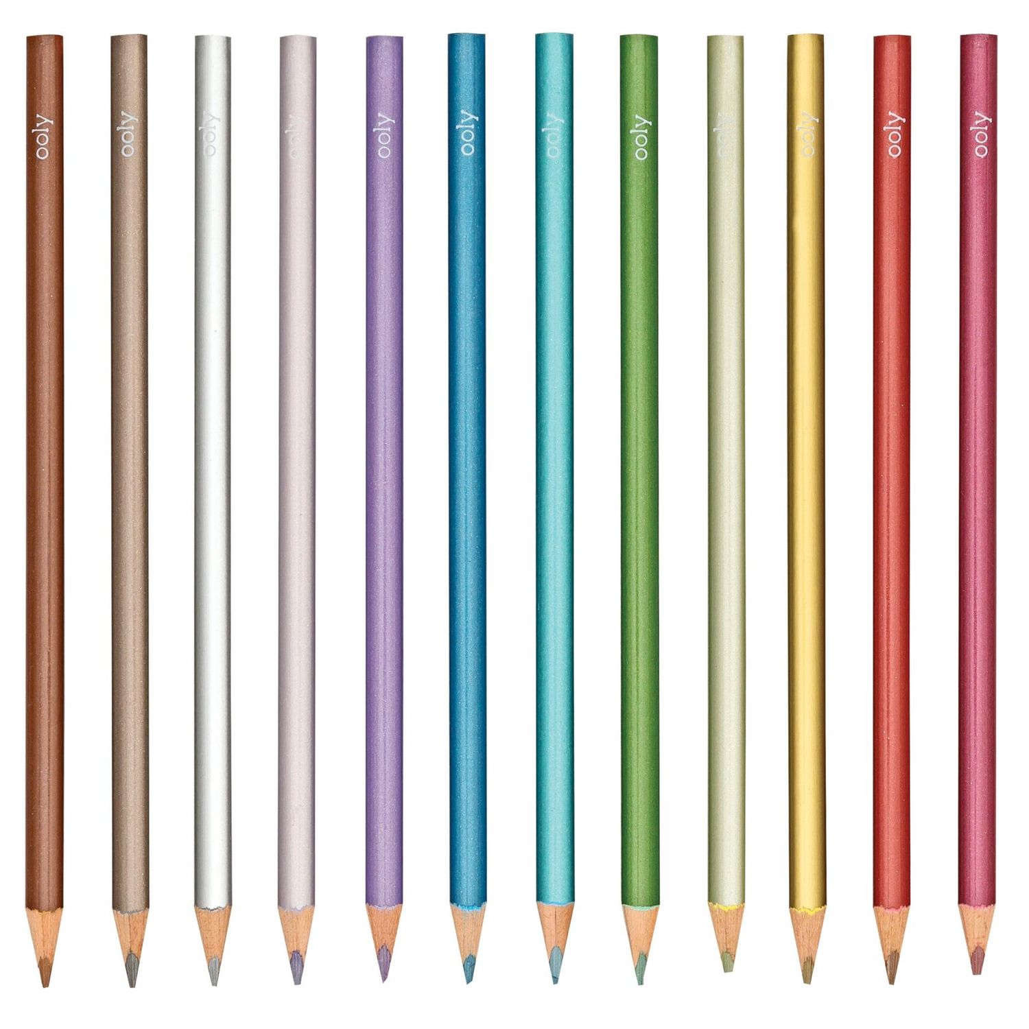 Creioane colorate metalice Modern - Set de 12 fotografia produsului View 5 L