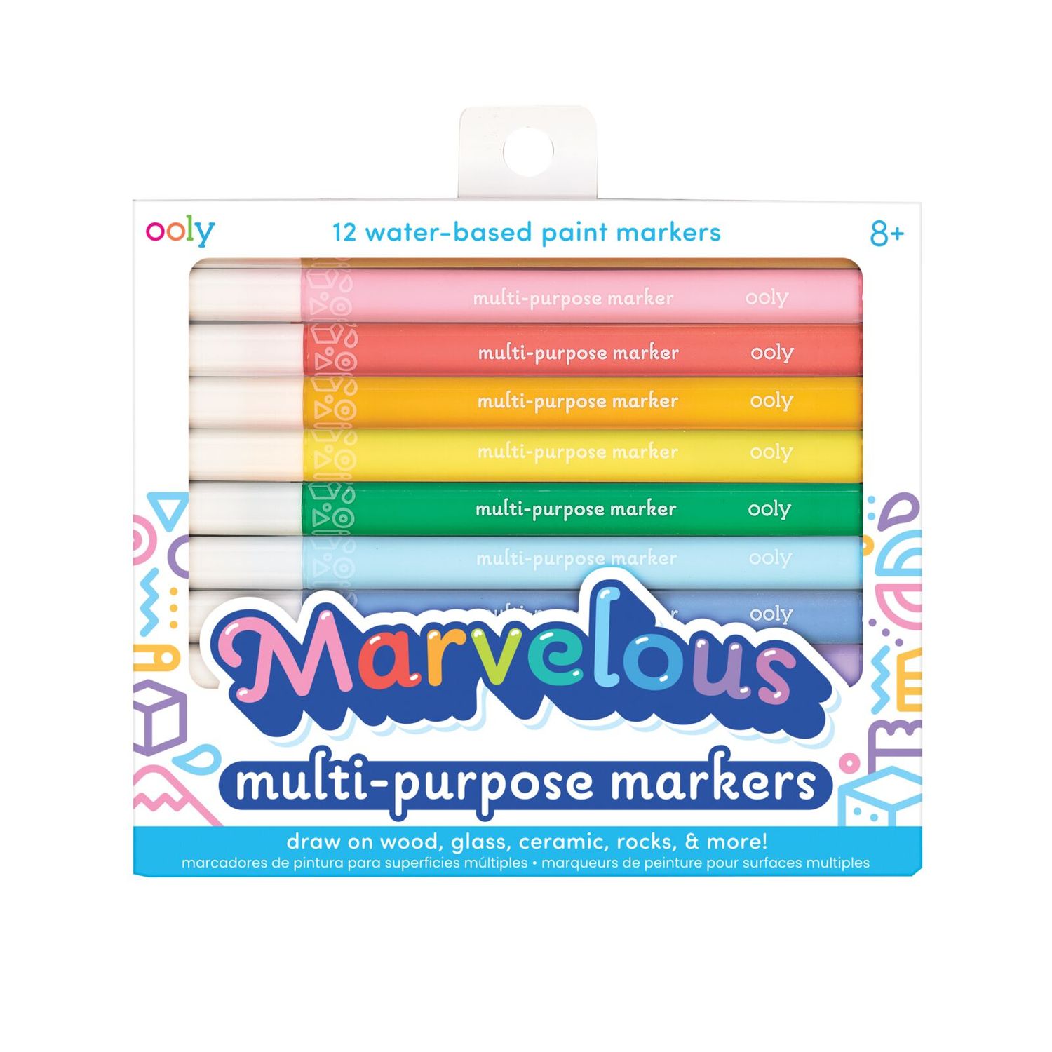 Carioci cu vopsea multifunctionale Marvelous - Set de 12 fotografia produsului