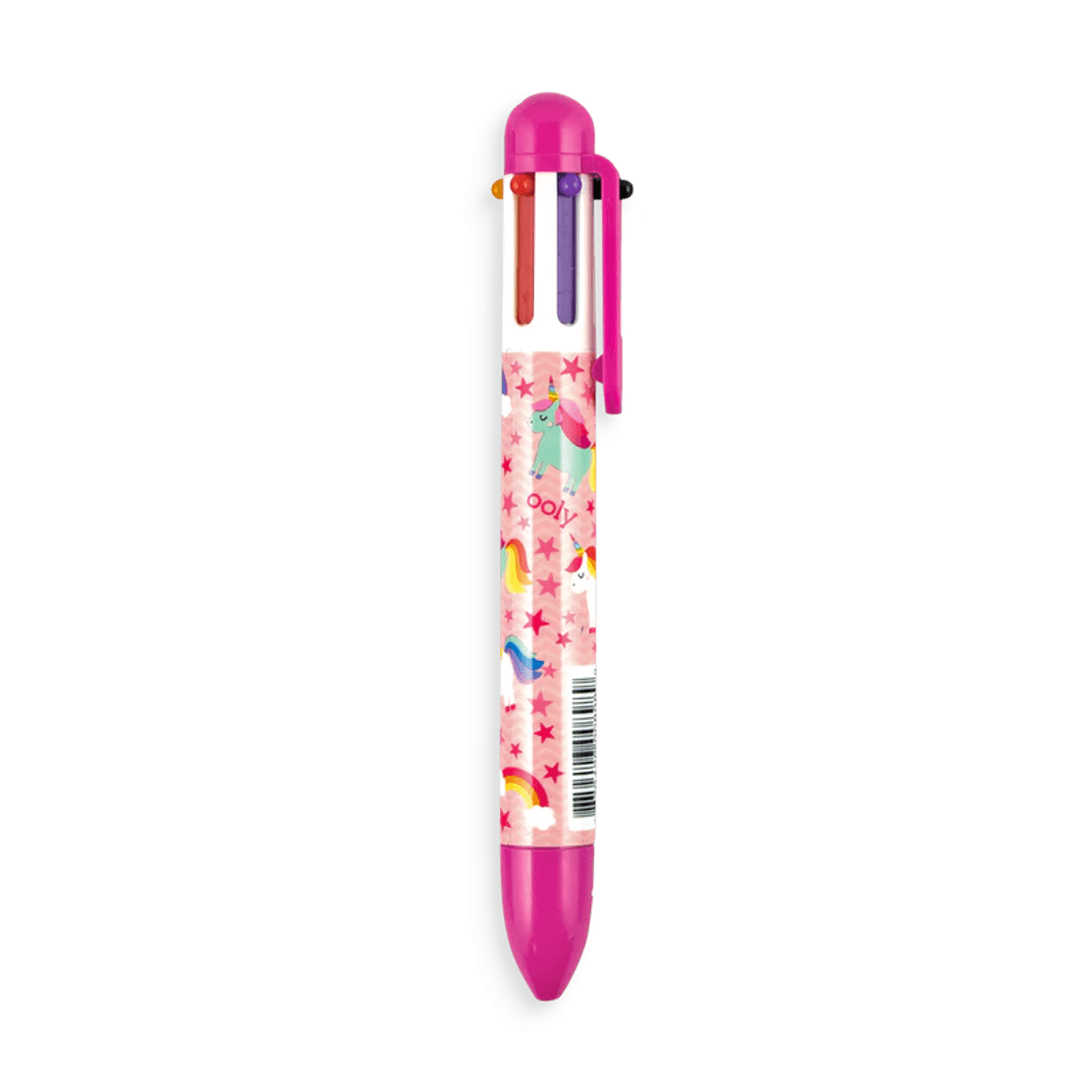 Pix multicolor cu 6 culori si mecanism retractabil Unicorni fotografia produsului View 3 L