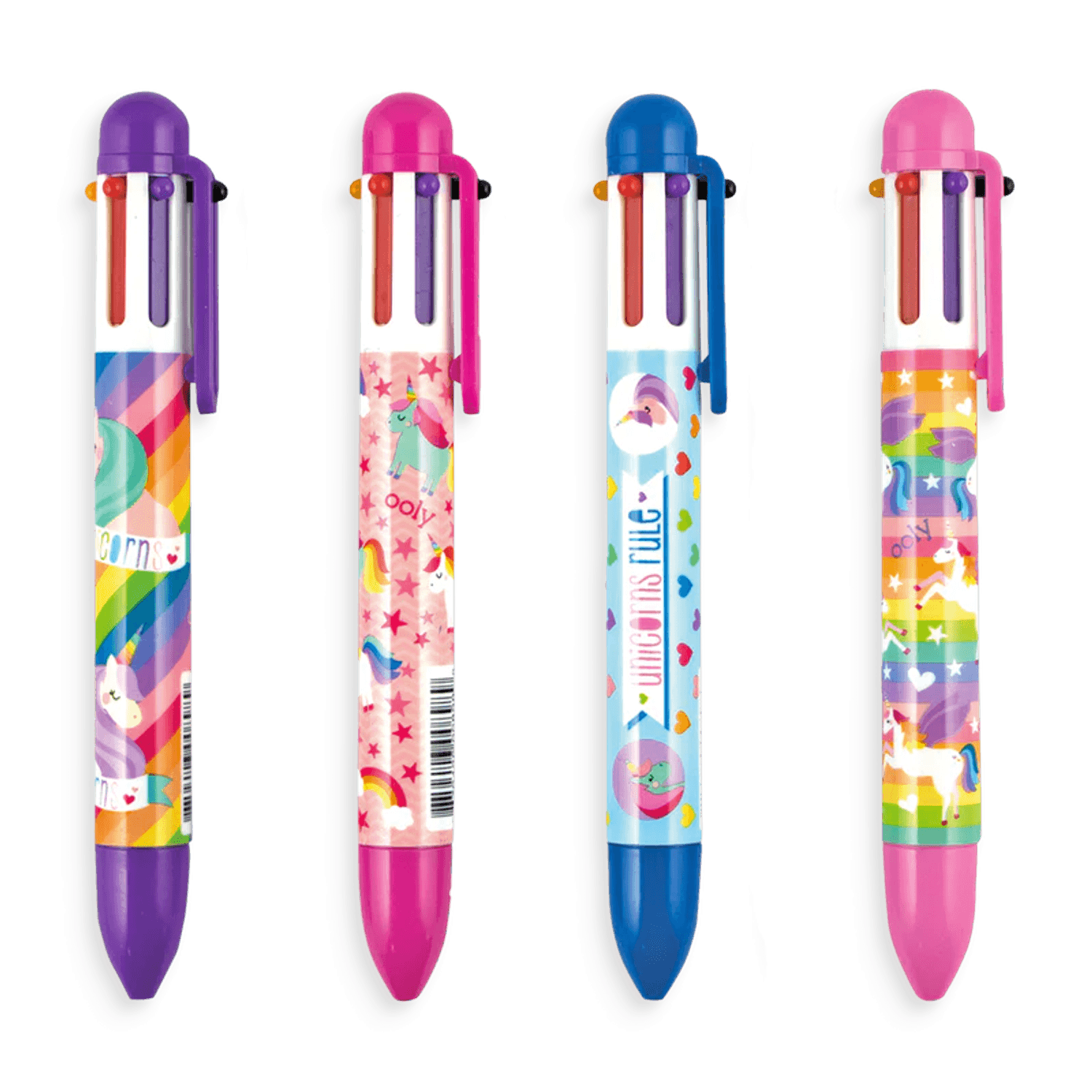 Pix multicolor cu 6 culori si mecanism retractabil Unicorni fotografia produsului View 5 L