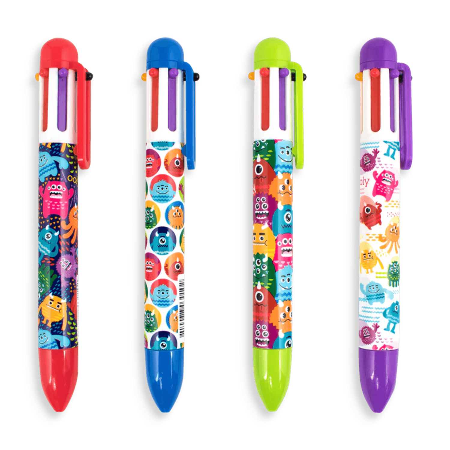Pix multicolor cu 6 culori si mecanism retractabil Monstruleti fotografia produsului View 4 L
