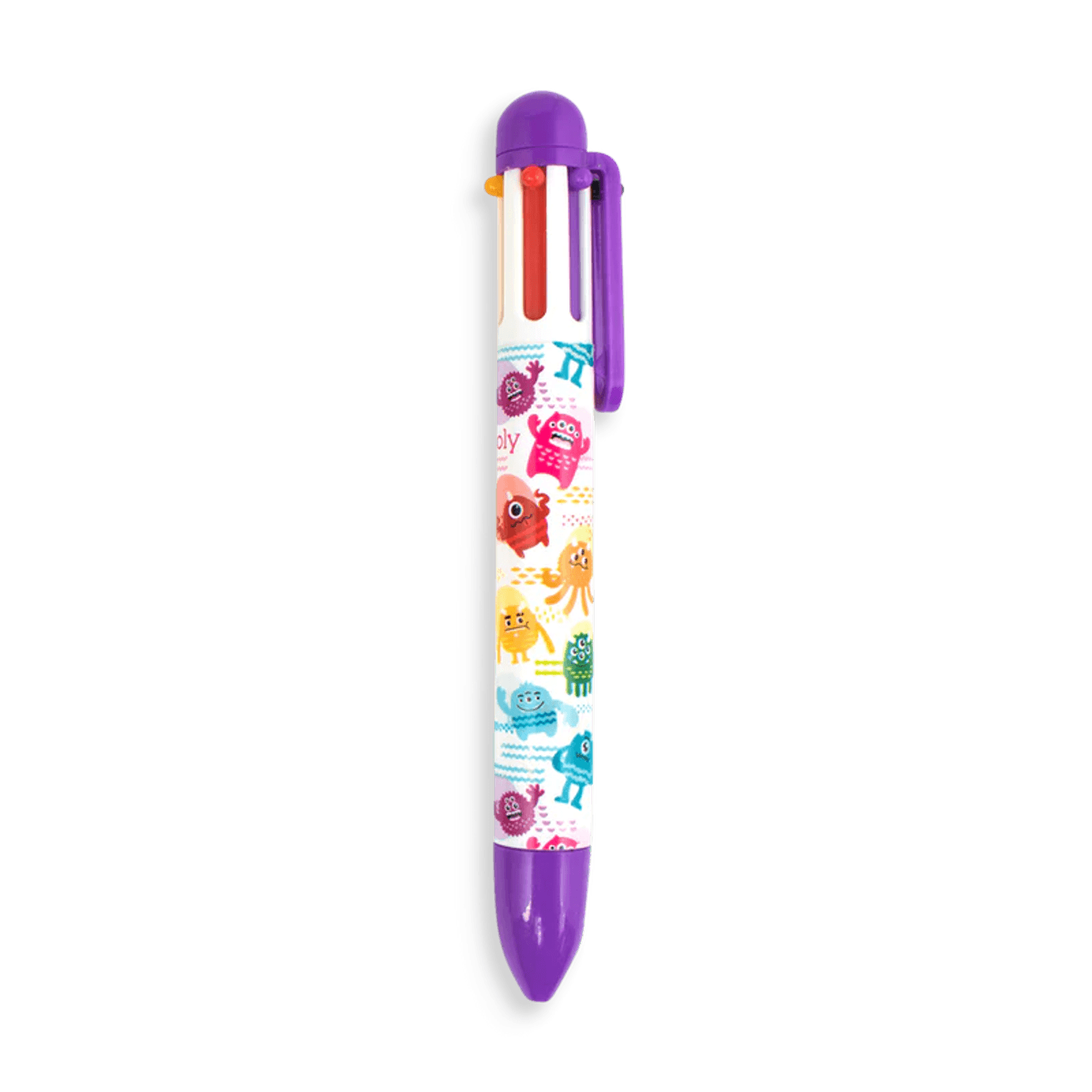 Pix multicolor cu 6 culori si mecanism retractabil Monstruleti fotografia produsului View 2 L