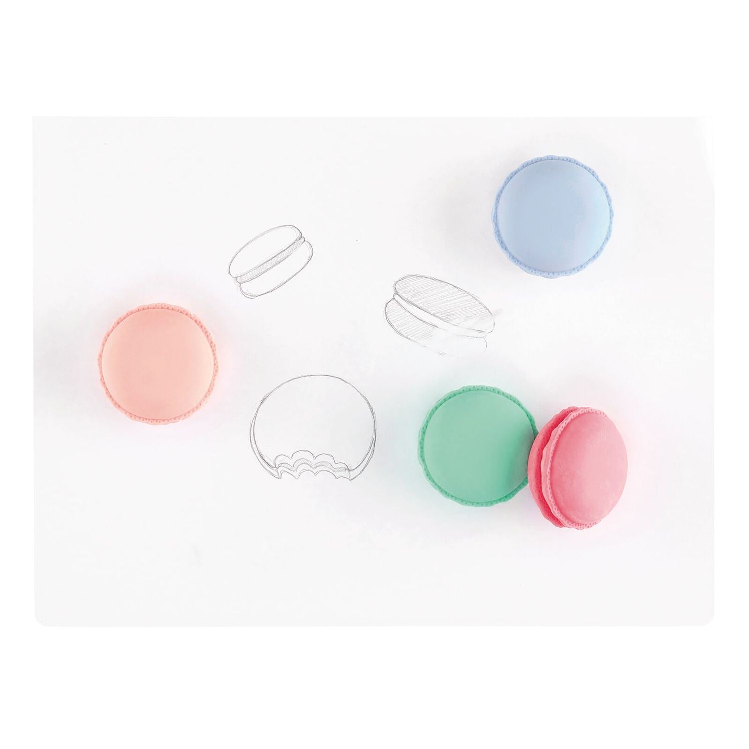 Radiere parfumate Le Macaron Patisserie- Set de 5 fotografia produsului View 3 L